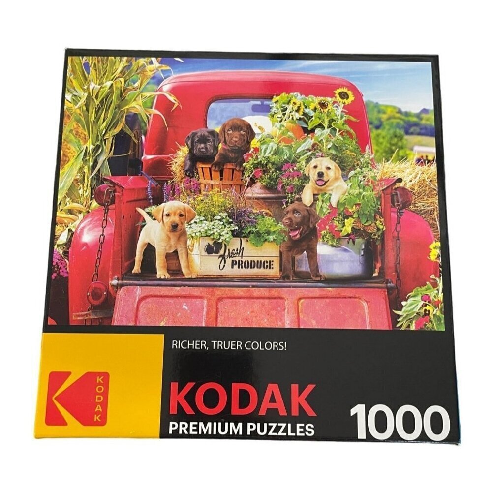 Kodak Premium Puzzles 1000 Pieces Dog Farmhouse Jigsaw‎ Puzzle